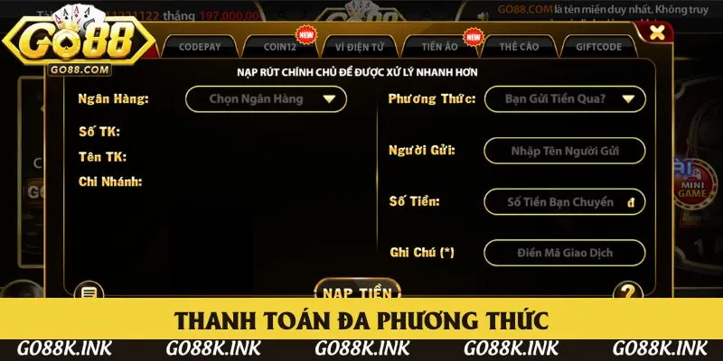 Thanh toán đa phương thức Thanh toán đa phương thức