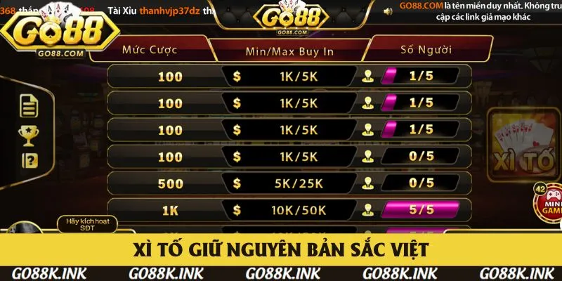 Xì Tố mang đậm màu sắc Việt hóa cho người chơi Xì Tố mang đậm màu sắc Việt hóa cho người chơi